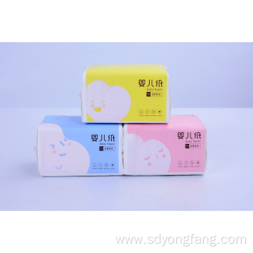 Baby Tissue Facial Sanitary Paper with Beautiful Blue Package